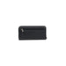 Black leather zip-around wallet with exterior pocket from Guess Women Wallet collection