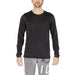 Black long-sleeve crewneck shirt from Jack & Jones Men Knitwear collection