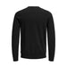 Black long-sleeved crew neck sweater from Jack & Jones Men Knitwear collection