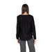 Black long-sleeved blouse by Street One featuring gathered back detail