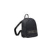 Black Love Moschino backpack featuring metallic logo lettering in women’s bag collection