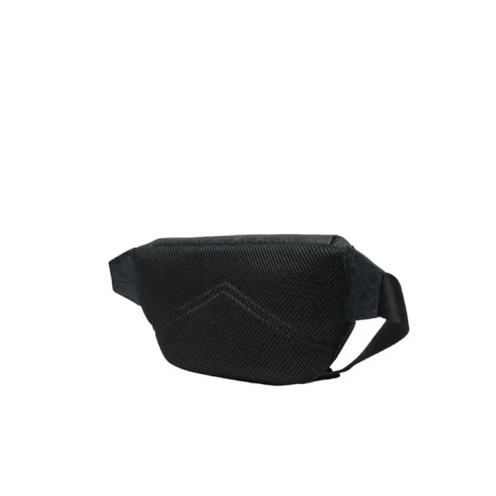 Black mesh Calvin Klein fanny pack with zipper closure for men