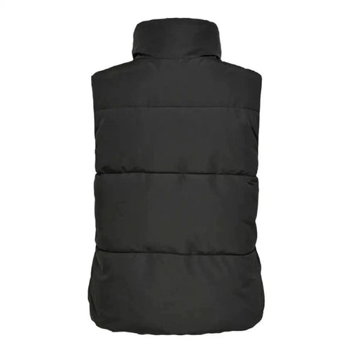 Black puffy vest with high collar from Jacqueline De Yong Women’s Gilet collection