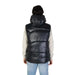 Black puffy winter vest with white sleeves from Gas - Gas Women Gilet collection