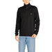 Black quarter-zip pullover sweater with small square chest logo Boss Men Sweatshirts