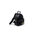 Black quilted mini backpack by Love Moschino featuring gold-tone zippers and hardware