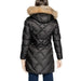 Black quilted winter coat with fur-trimmed hood from Blauer Women Jacket collection