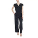 Black sleeveless jumpsuit with wide-leg pants and V-neckline - Street One Women Jumpsuit