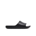 Armani Exchange Women Slippers - Black slide sandal with a wide strap