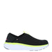 Black Mares Men Sneakers with neon yellow accents and a white sole