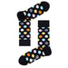 Black socks with colorful polka dots from Happy Socks Men Underwear collection