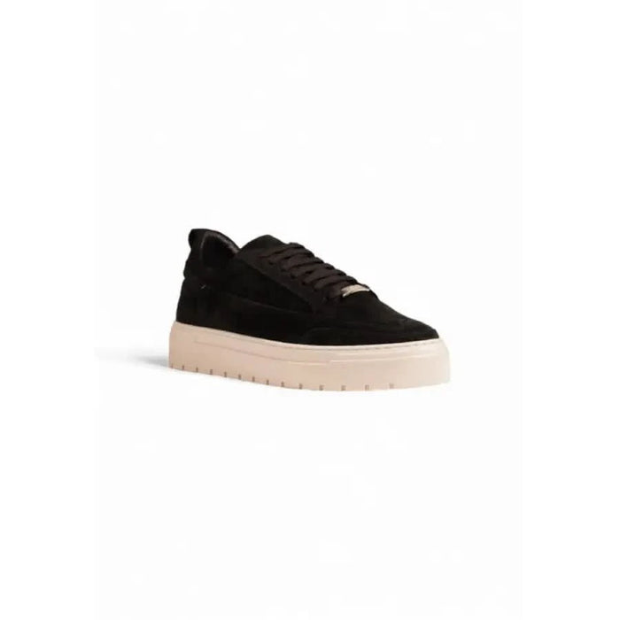 Black suede sneaker with beige sole from Antony Morato Men’s Sneakers collection