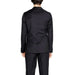 Black suit jacket viewed from the back, featuring Armani Exchange Men Blazer design