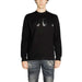 Black sweater with shiny lettering featured in Icon Men Sweatshirts collection