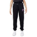 Black Fila women trousers featuring a colorful logo patch on the left thigh