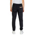 Black sweatpants with elastic cuffs and beige accent pocket detail from Alviero Martini