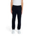 Armani Exchange black tapered-leg sweatpants with elastic waistband for men