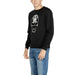 Black sweatshirt with white skull graphic by Antony Morato Men Sweatshirts