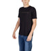 Black Calvin Klein T-shirt displayed in Armani Exchange Men T-Shirt collection