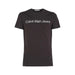 Black Calvin Klein Jeans Men T-Shirt featuring front text print design