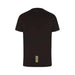 Black t-shirt with gold stripes at the bottom back - Ea7 Ea7 Men T-Shirt