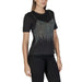 Black t-shirt with sparkly metallic fringe detail from Only Women Undershirt collection