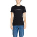 Black Emporio Armani Underwear T-shirt with subtle text worn with blue jeans