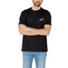 Black t-shirt with ’Tommy’ logo on chest pocket, Tommy Hilfiger Jeans Men T-Shirt