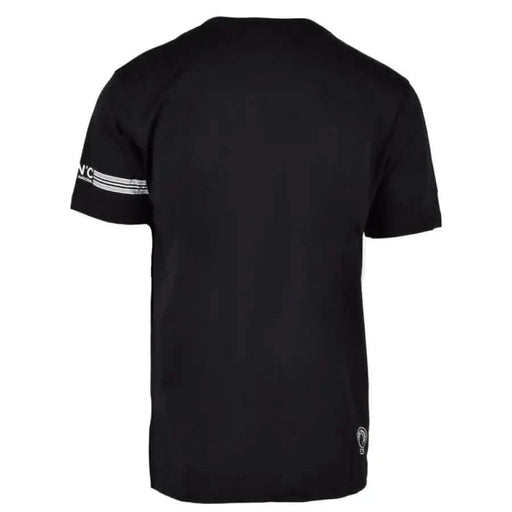 Black T-shirt with white stripe detail on sleeve from Cnc Costume National Men T-Shirt