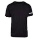 Black t-shirt with white stripes on the sleeve from Cnc Costume National Men T-Shirt