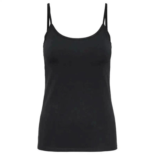 Urban city style black tank top with spaghetti straps - Only Women Undershirt