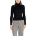 Black turtleneck sweater with long sleeves from Jacqueline De Yong Women Knitwear