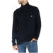 Black turtleneck sweater with yellow logo emblem from Lyle & Scott Men Knitwear collection