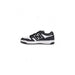 Black and white New Balance sneaker featuring the iconic N logo on the side