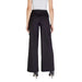 Black wide-leg dress pants with high waistband from Ichi Women Trousers collection