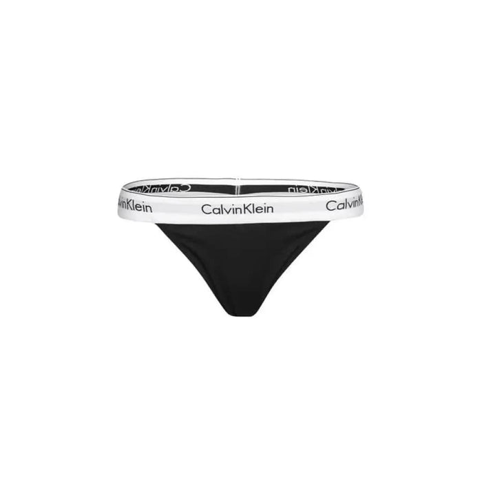 Black women’s thong underwear with Calvin Klein waistband, Calvin Klein Underwear