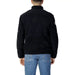 Black zip-up fleece jacket with a high collar, perfect for Men’s apparel & accessories