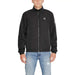 Black zip-up jacket featuring a small CK logo, from Calvin Klein Men Jacket collection