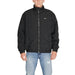 Black zip-up Tommy Hilfiger Men Jacket with high collar and logo on chest