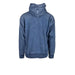 Blue denim hooded sweatshirt with ribbed cuffs in Diesel Men Sweatshirts collection