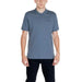 Blue-gray short sleeve polo shirt with collar from Calvin Klein Men collection