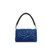 Blue leather handbag with floral texture from Desigual Women’s Bag collection