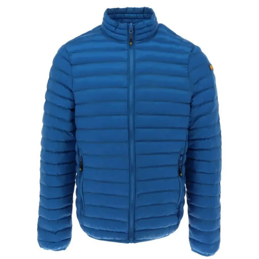 Blue quilted puffer jacket with full-length zipper by Ciesse Piumini for men