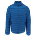 Blue quilted puffer jacket with full-length zipper by Ciesse Piumini for men