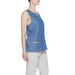 Blue sleeveless top with metallic accent at waist from Alviero Martini Prima Classe