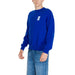 Bright blue Replay Men Sweatshirt with small white chest logo visible on the front