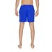 Bright blue Nike Swim Men Swimwear board shorts modeled by a wearer