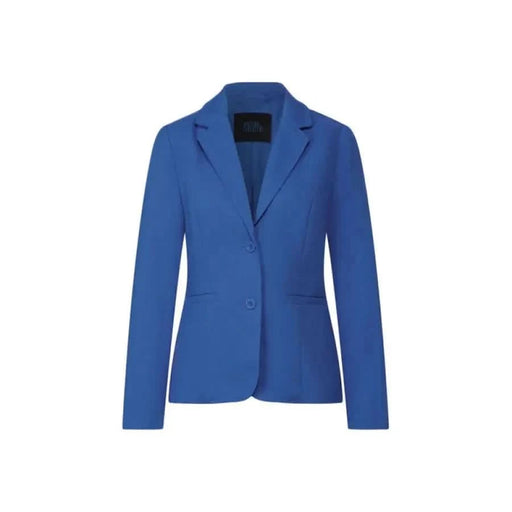 Bright blue tailored Women’s Blazer by Street One featuring two buttons