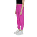 Bright pink high-waisted trousers with drawstring waist - Only Women Trousers