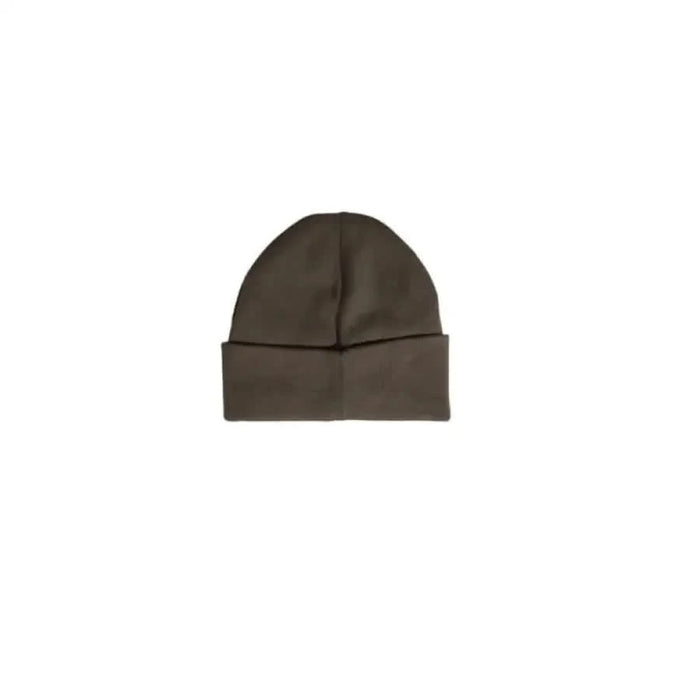 Brown knit beanie with folded cuff from Calvin Klein Jeans Men Cap collection